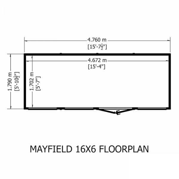 Shire Mayfield Summerhouse 16x6