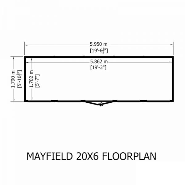 Shire Mayfield Summerhouse 20x6