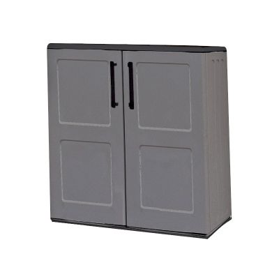 Shire Plastic Mid Storage Cupboard with Shelf