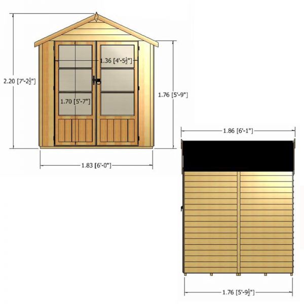 Shire Oatland Overlap Summerhouse 6x6