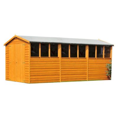 Shire Overlap Garden Shed 15x10 with Double Doors