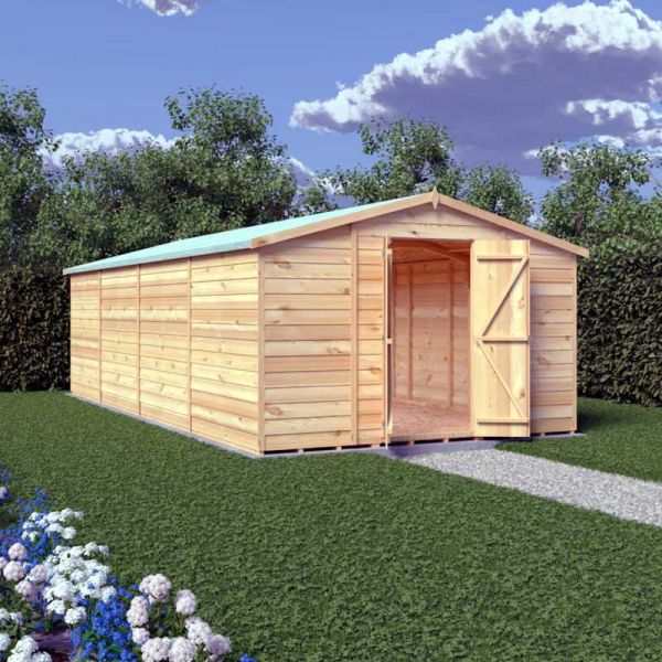 Shire Overlap Garden Shed 20x10 No Windows - One Garden