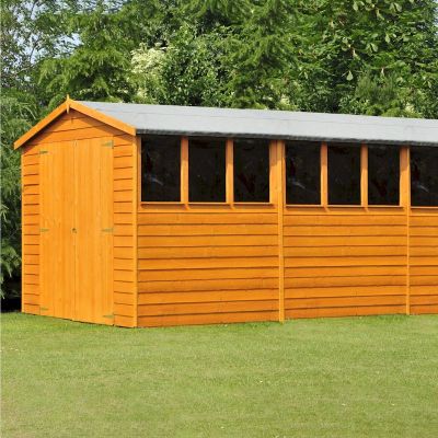 Shire Overlap Garden Shed 20x10 with Double Doors