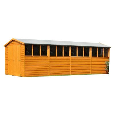 Shire Overlap Garden Shed 20x10 with Double Doors