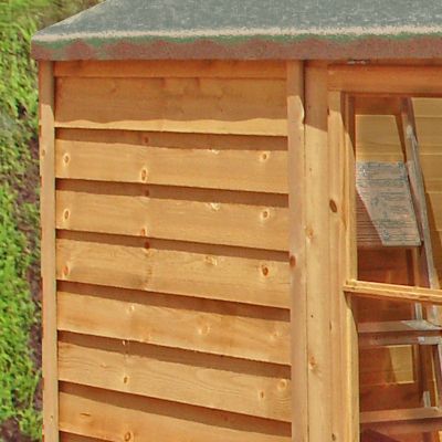 Shire Overlap Garden Shed 7x7 with Double Doors