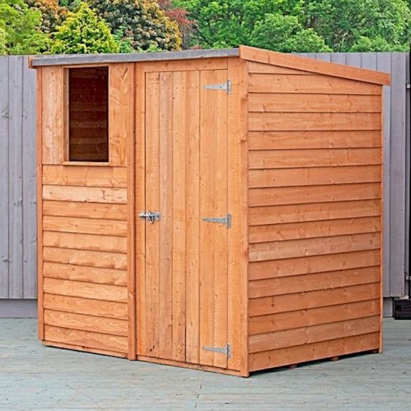 Shire Overlap Pent Garden Shed 6x4
