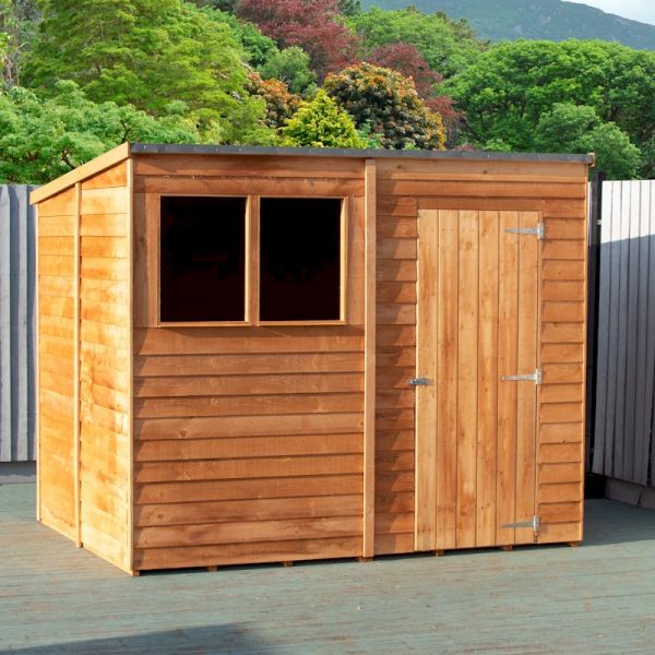 Shire Overlap Pent Garden Shed 8x6