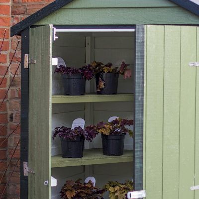 Shire Overlap Windowless Shed 4x3 with Shelves