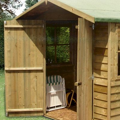 Shire Pressure Treated Overlap Shed 10x7 with Double Doors