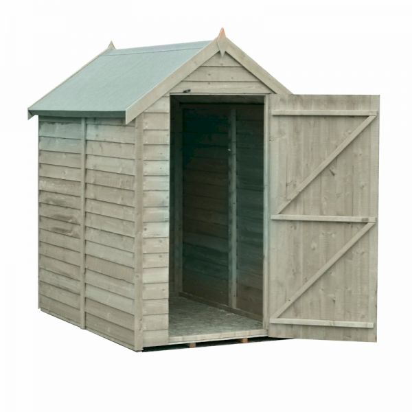 Shire Pressure Treated Value Overlap Apex Shed 6x4