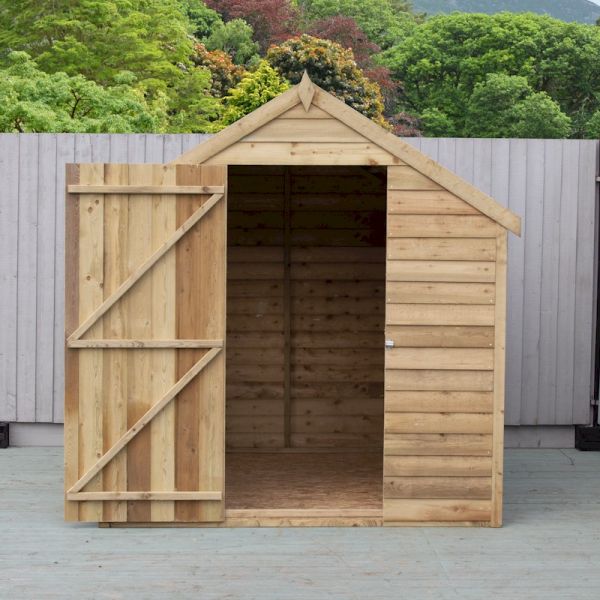 Shire Pressure Treated Value Overlap Apex Shed 8x6 with Window