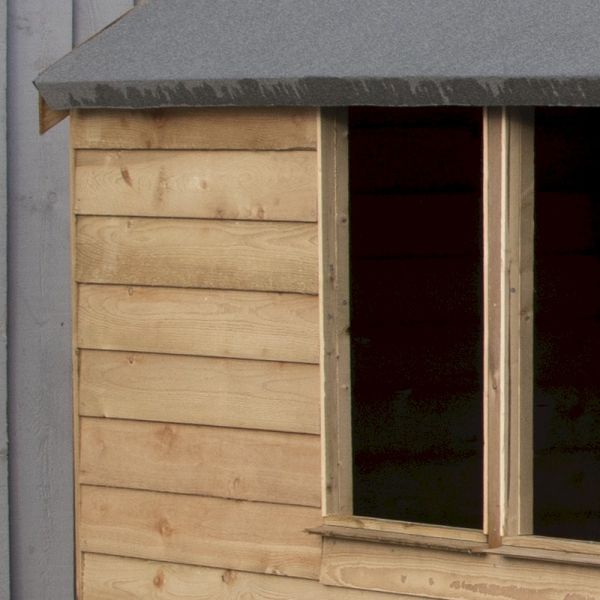 Shire Pressure Treated Value Overlap Apex Shed 8x6 with Window