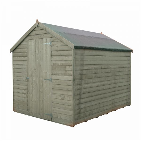 Shire Pressure Treated Value Overlap Apex Shed 8x6