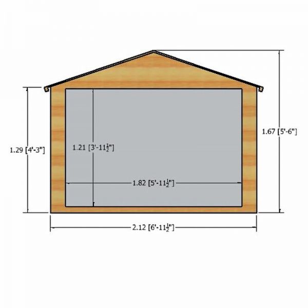 Shire Shiplap Apex Bike Store 4x7