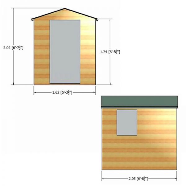 Shire Shiplap Apex Shed 7x5