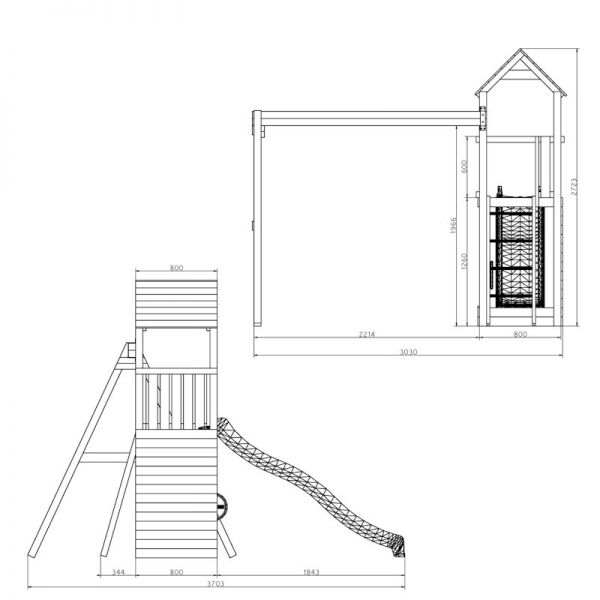 Shire Sky High Hideout Climber With Double Swing