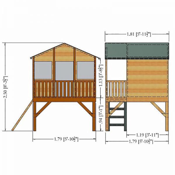 Shire Stork Playhouse and Platform