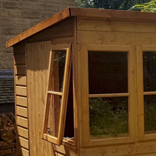 Shire Sun Pent Potting Shed 6x6 - Left Door