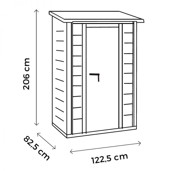 Shire Tuscany EVO 100 Single Door Plastic Store