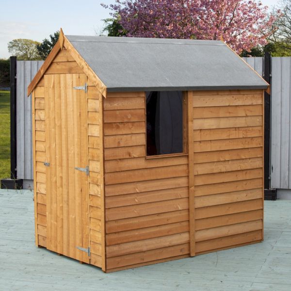 Shire Value Overlap Apex Shed 6x4 with Window