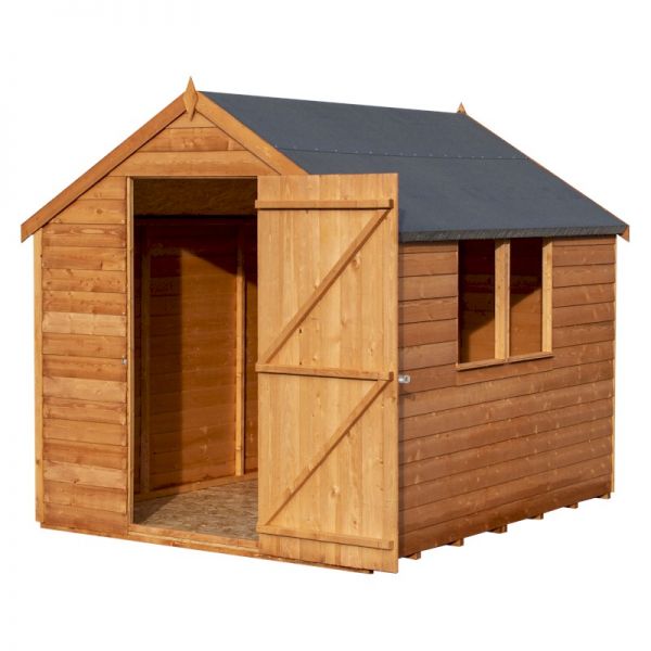 Shire Value Overlap Apex Shed 8x6 with Windows