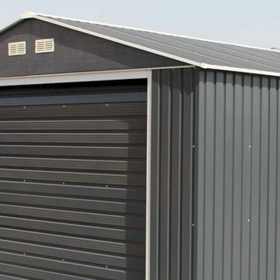 Store More Olympian Anthracite Metal Garage 12x26