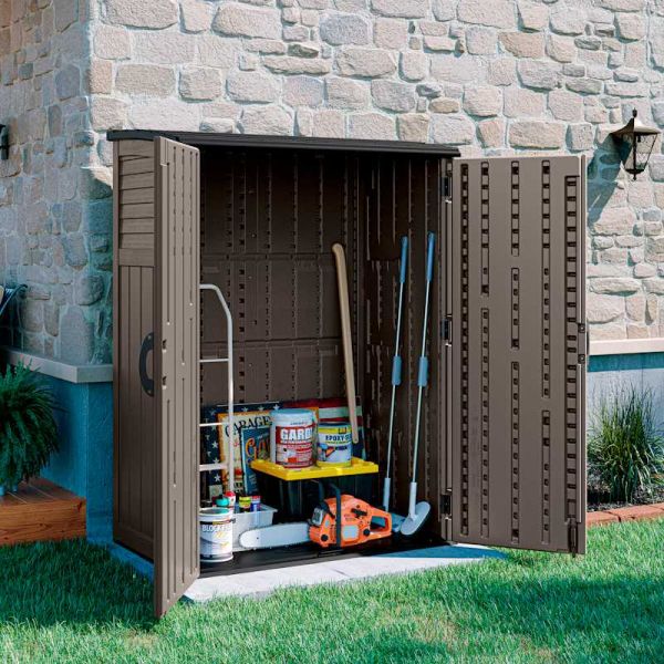 Suncast Aston Large Storage Cabinet - Stone Grey