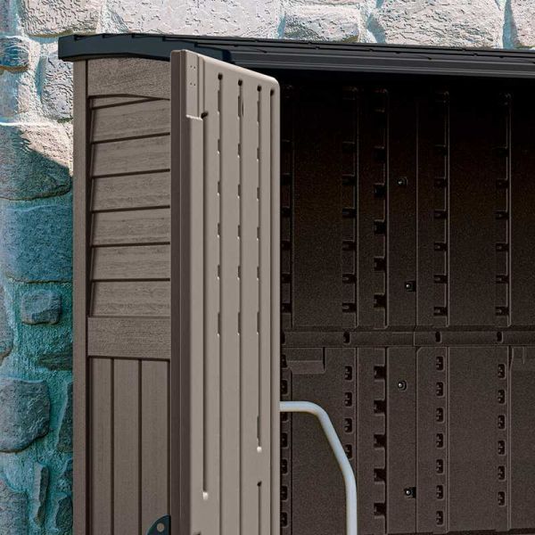 Suncast Aston Large Storage Cabinet - Stone Grey