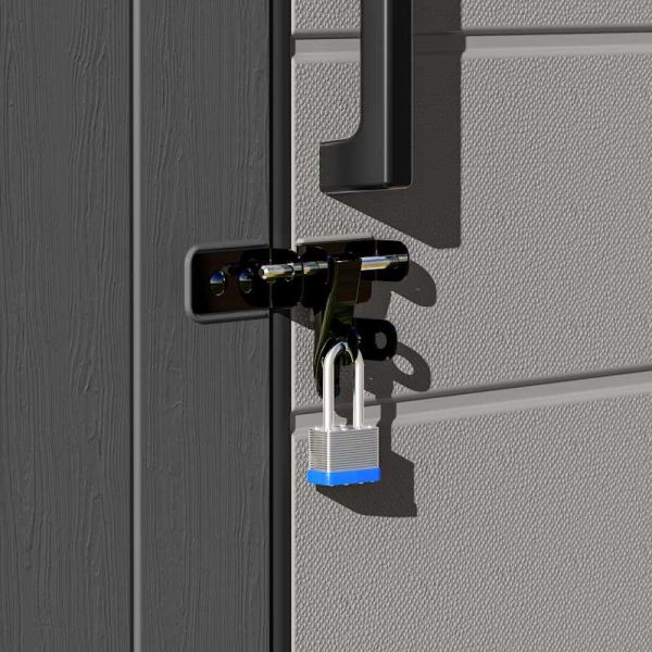 Suncast Cabana Entertainment Shed & Bar 8x7 - Cool Grey