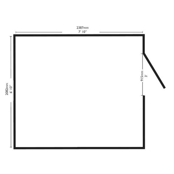 Suncast Cabana Entertainment Shed & Bar 8x7 - Cool Grey