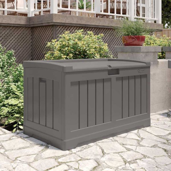 Suncast Carolina 189L Storage Box - Stone Grey