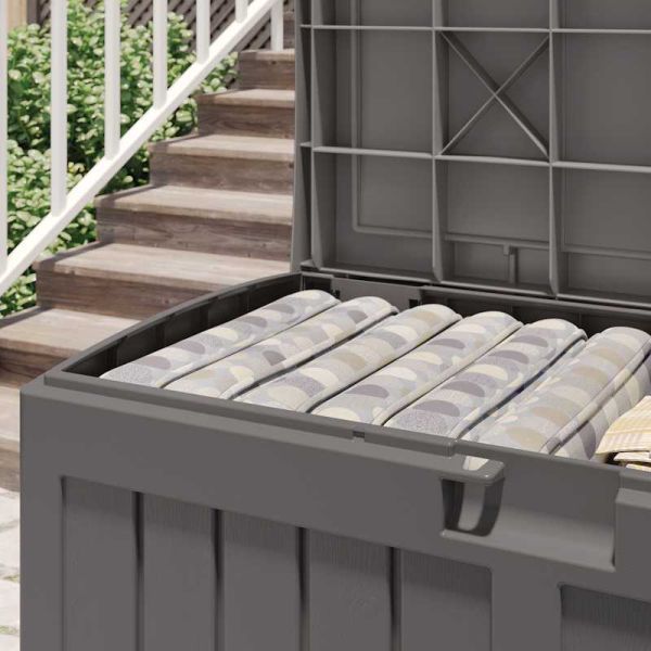 Suncast Carolina 189L Storage Box - Stone Grey