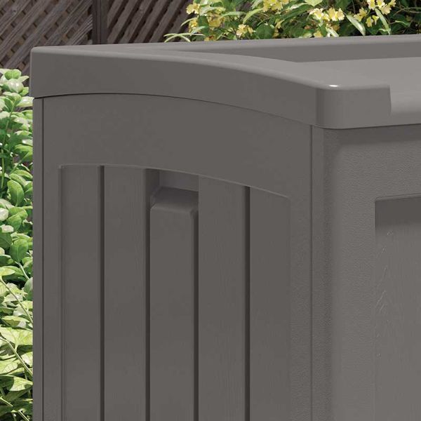 Suncast Carolina 189L Storage Box - Stone Grey