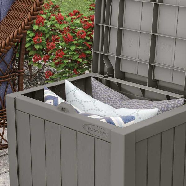 Suncast Florida 83L Storage Box - Stone Grey