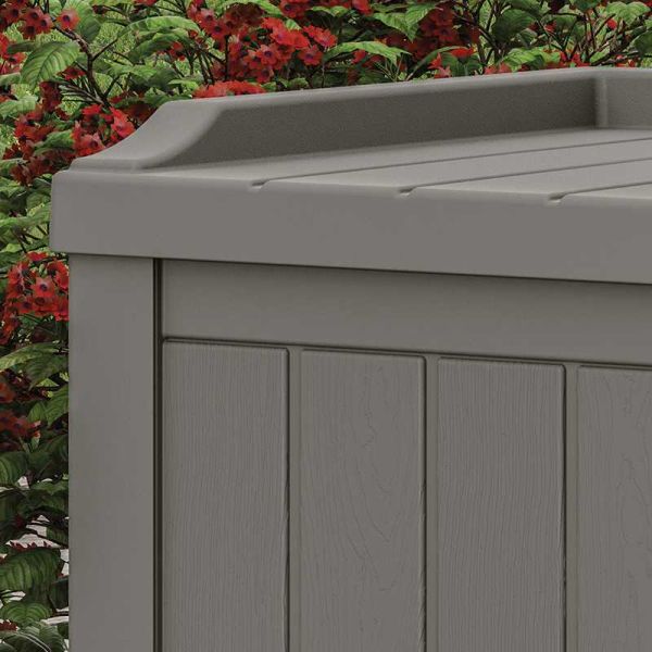 Suncast Florida 83L Storage Box - Stone Grey
