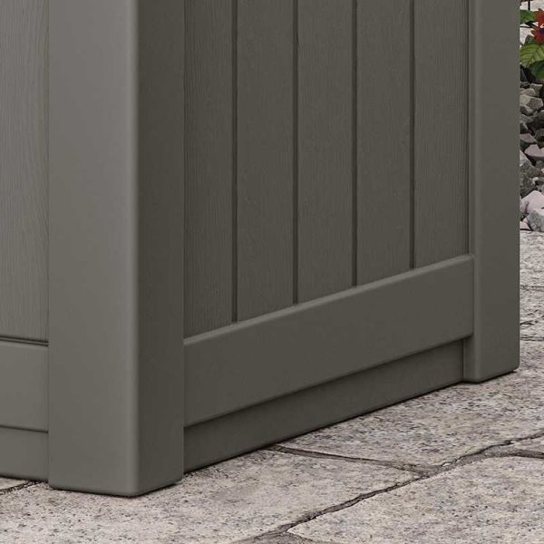 Suncast Florida 83L Storage Box - Stone Grey