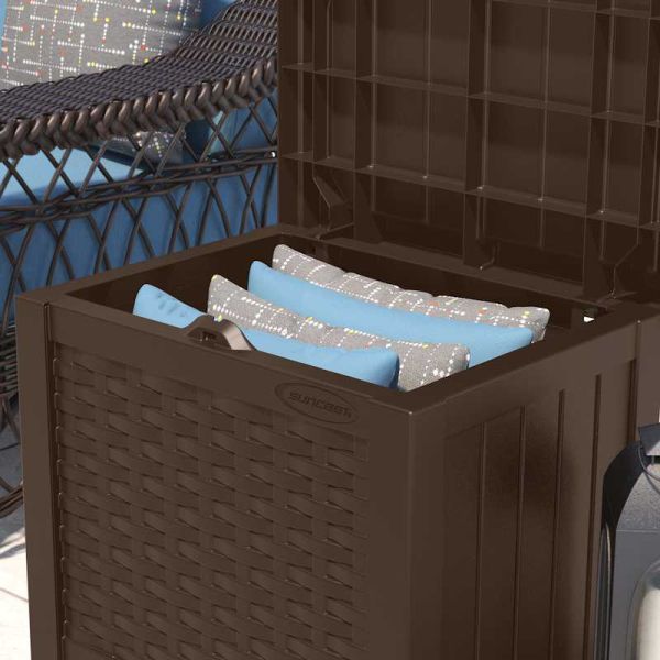 Suncast Georgia 83L Storage Box - Java Brown