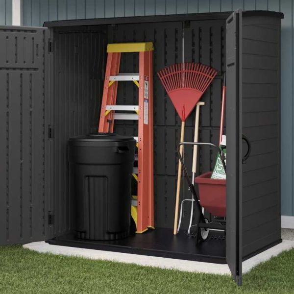 Suncast Hamilton XL Storage Cabinet - Peppercorn Grey