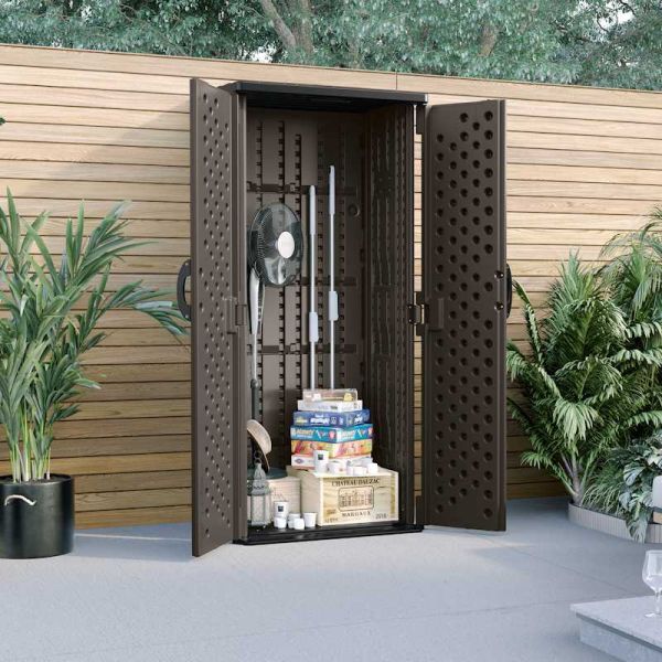 Suncast Mannington Storage Cabinet - Stone Grey