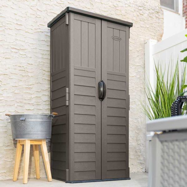 Suncast Mannington Storage Cabinet - Stone Grey