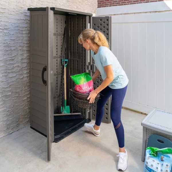 Suncast Mannington Storage Cabinet - Stone Grey
