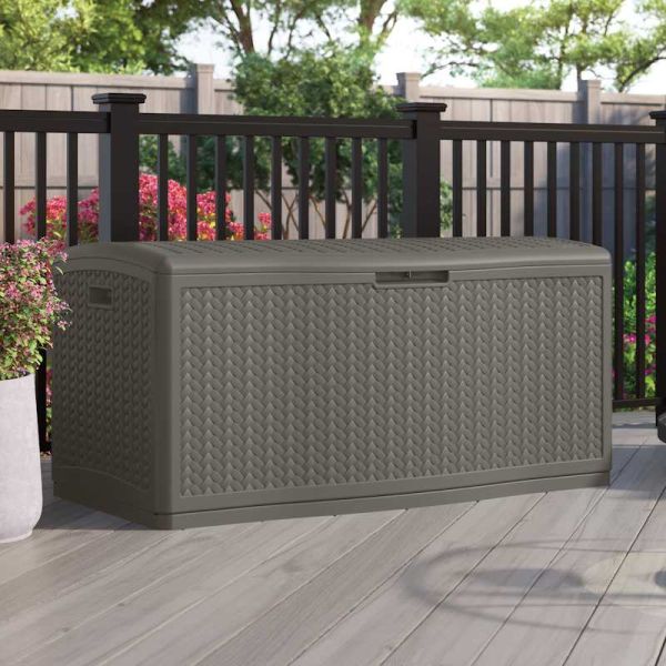 Suncast Minnesota 469L Storage Box - Stone Grey