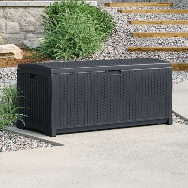 Suncast Missouri 276L Storage Box - Cyberspace Grey