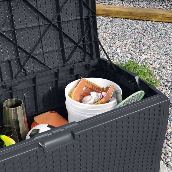 Suncast Missouri 276L Storage Box - Cyberspace Grey