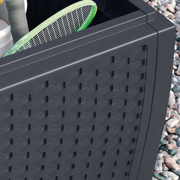 Suncast Missouri 276L Storage Box - Cyberspace Grey