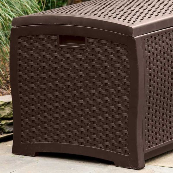 Suncast Missouri 375L Storage Box - Java Brown