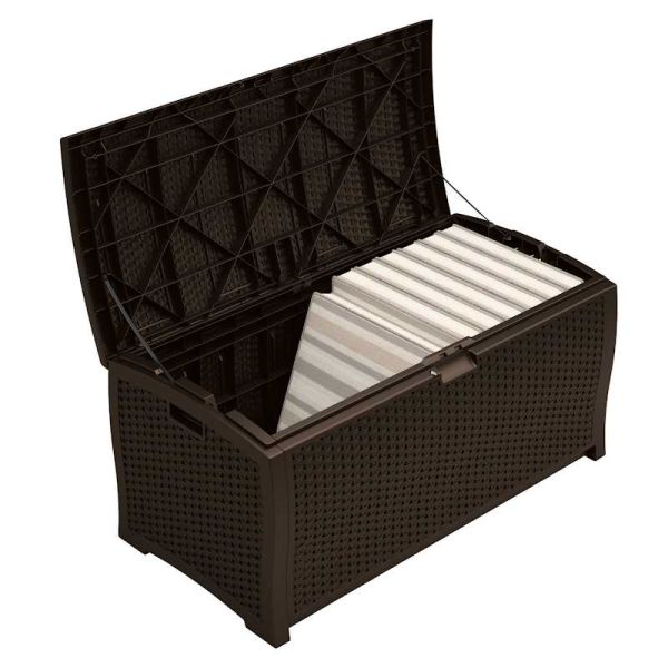 Suncast Missouri 375L Storage Box - Java Brown