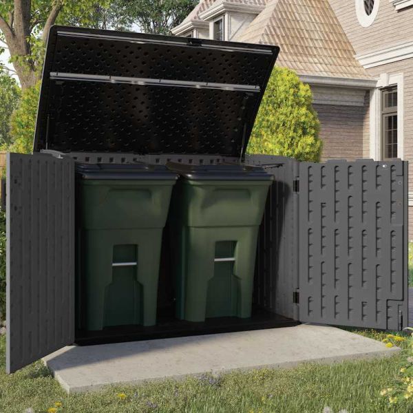 Suncast Moda Stow-Away Large Store - Peppercorn Grey