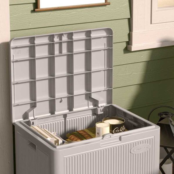Suncast New York 83L Storage Box - French Grey