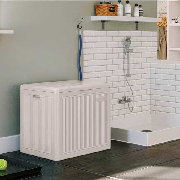 Suncast New York 83L Storage Box - French Grey